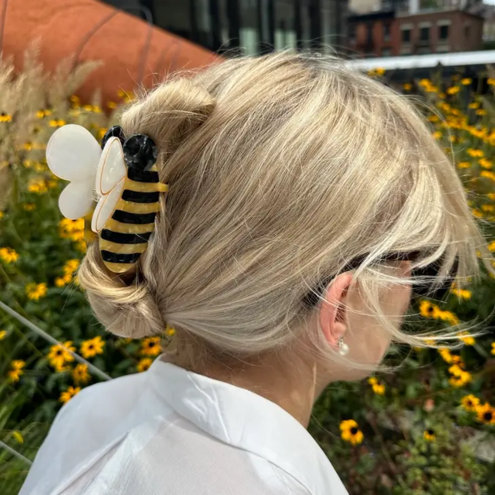 Hand-Painted Claw Clip | Bee