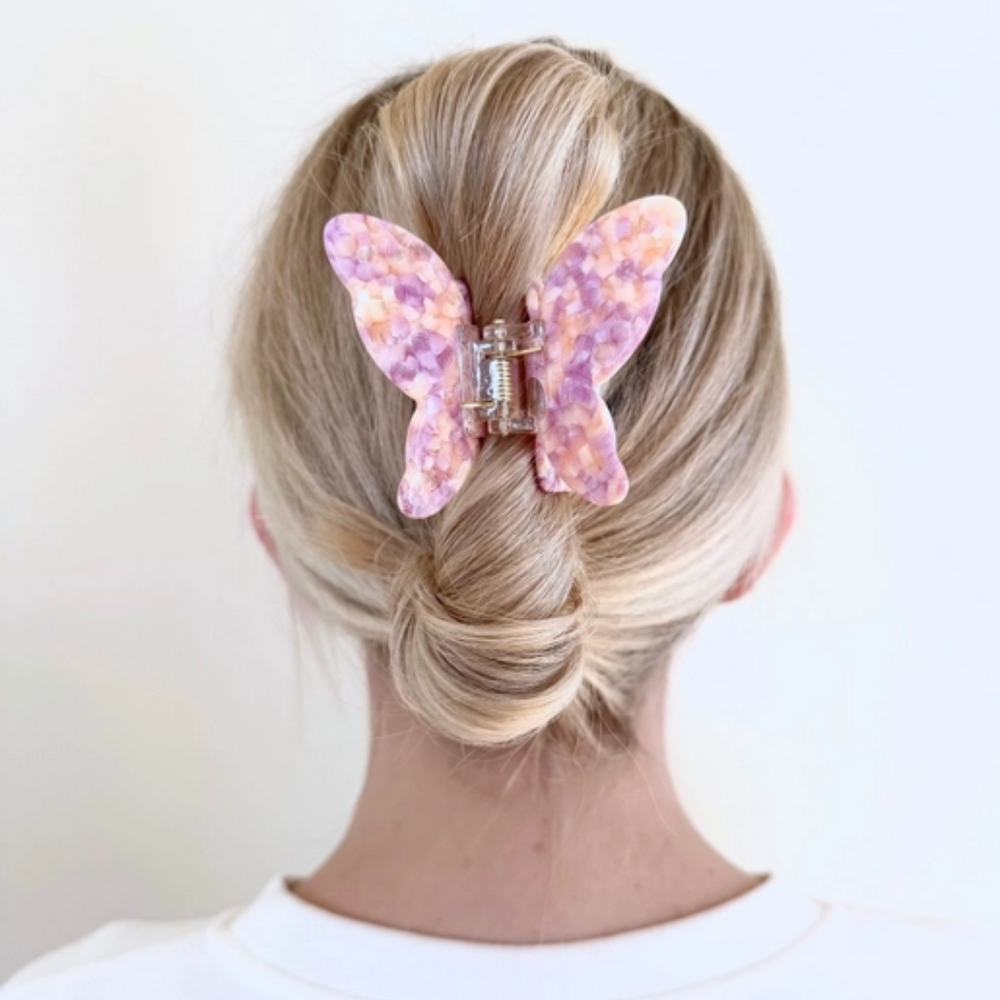 Butterfly Claw Clip | Blue Blossom