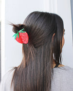 Hand-Painted Claw Clip | Strawberry