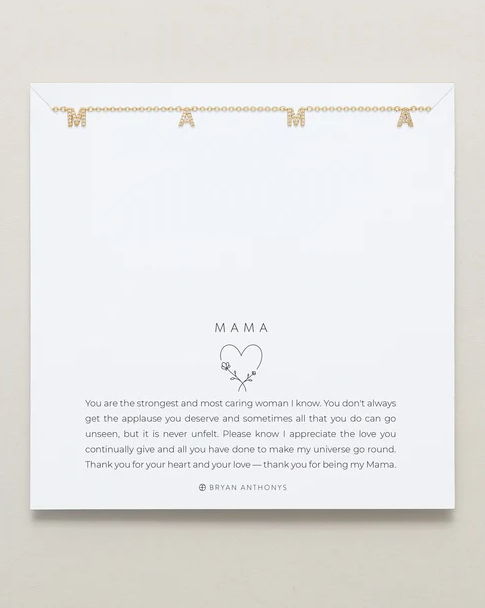 Mama Necklace | Gold