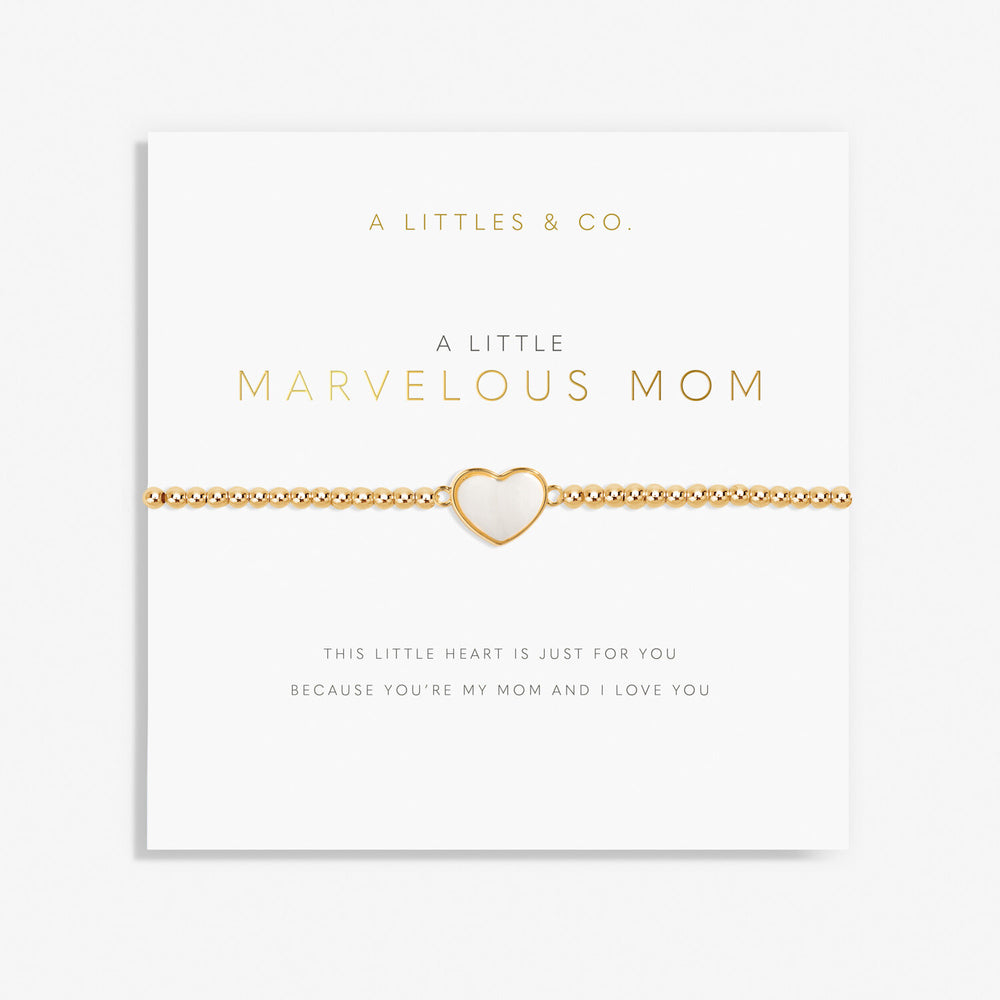 A Little 'Marvelous Mom' Bracelet in Gold-Tone Plating