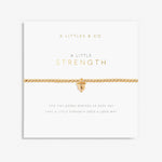 A Little 'Strength' Bracelet in Gold-Tone Plating