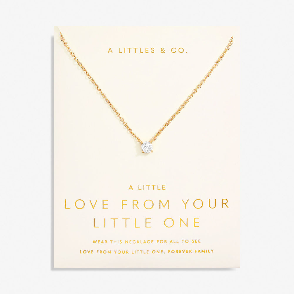 A Little 'Love From Your Little One' Necklace in Gold-Tone Plating