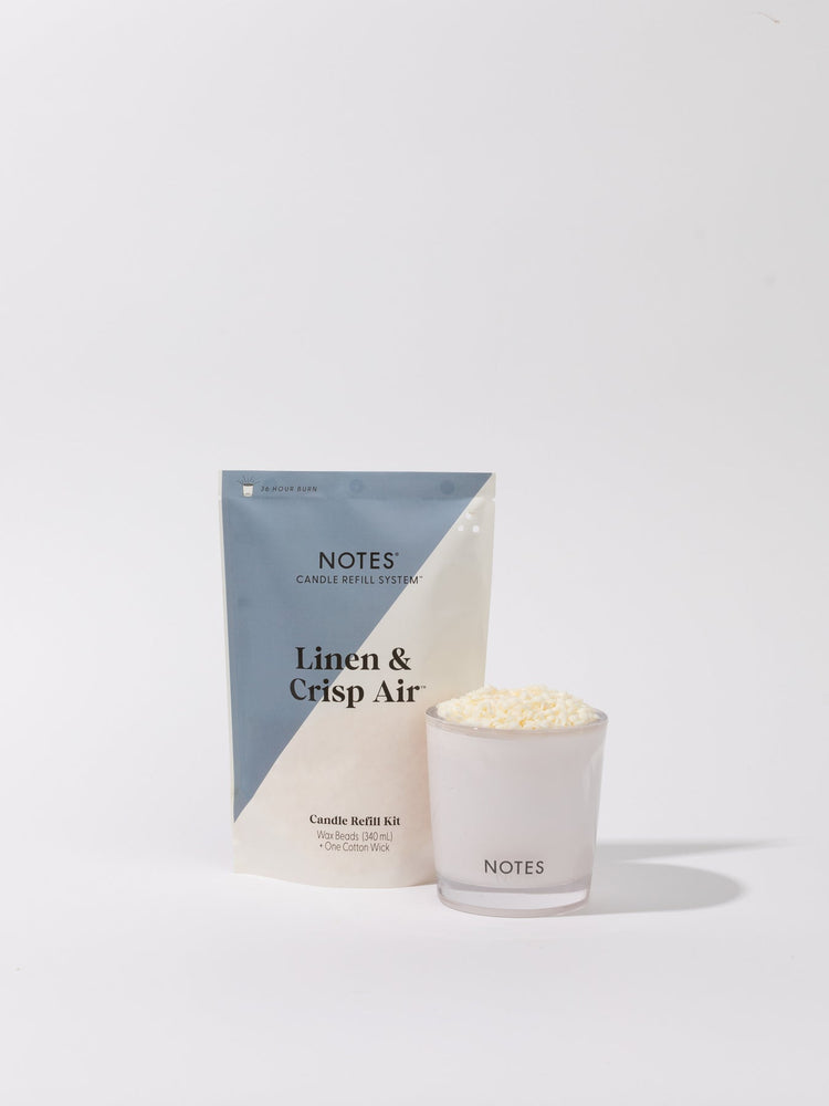NOTES Candle Refill Kit | Linen & Crisp Air