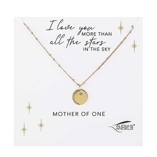 Alexa's Angels | Moon and Stars Necklace | Mother of One