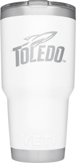 YETI Collegiate Rambler 30oz White Tumbler: University of Toledo