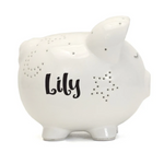 Night Light Piggy Bank | White