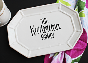 Ceramic Bamboo Platter
