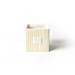 Neutral Skinny Stripe Mini Nesting Cube Medium