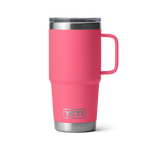 YETI Rambler 20oz Travel Mug: Tropical Pink
