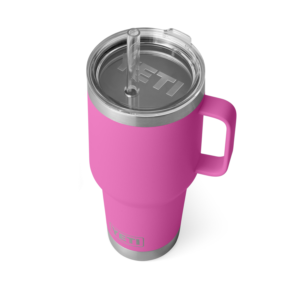 YETI Rambler 35oz Straw Mug: Wildflower Fuchsia