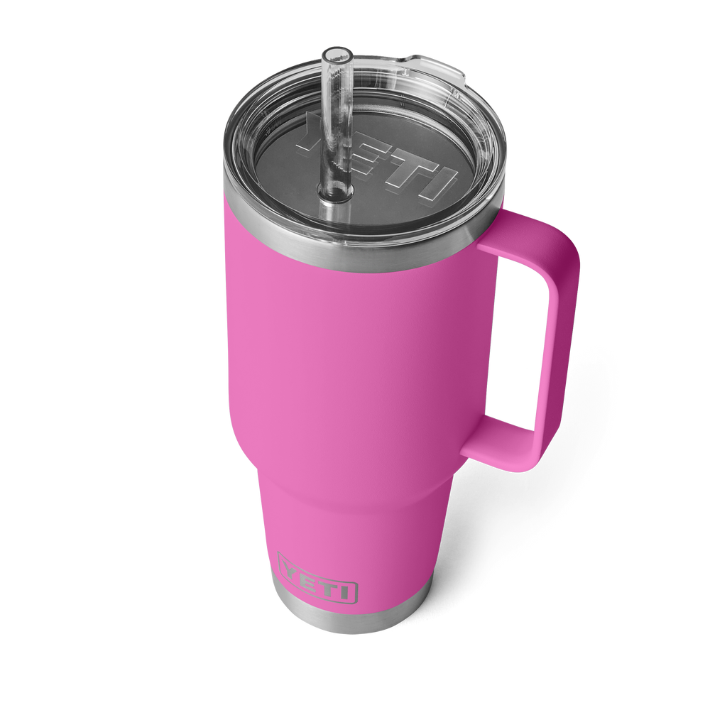 YETI Rambler 42oz Straw Mug: Wildflower Fuchsia