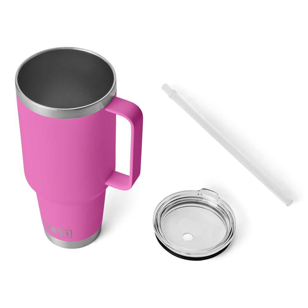 YETI Rambler 42oz Straw Mug: Wildflower Fuchsia