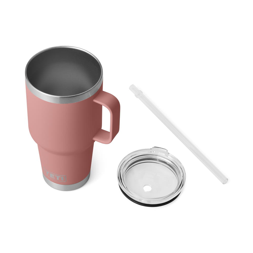 YETI Rambler 35oz Straw Mug: Sandstone Pink