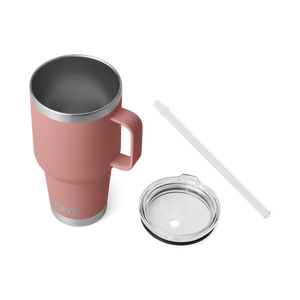 YETI Rambler 35oz Straw Mug: Sandstone Pink