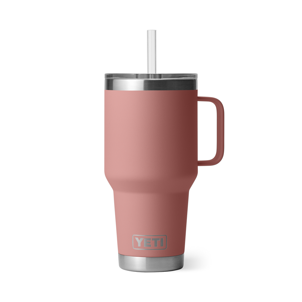 YETI Rambler 35oz Straw Mug: Sandstone Pink