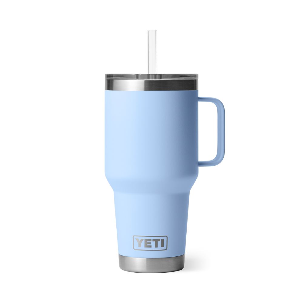 YETI Rambler 35oz Straw Mug: Big Sky Blue