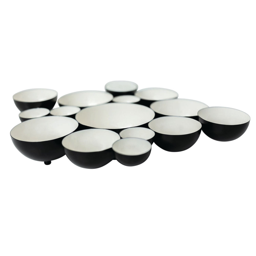 NEW Nora Fleming Black and White Bubble Bowl