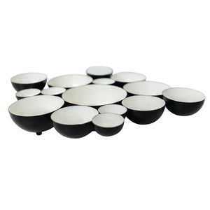 NEW Nora Fleming Black and White Bubble Bowl