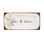 Mr. & Mrs. Ceramic Tray Set