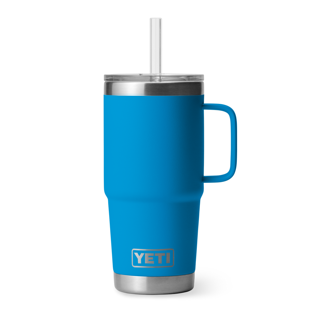 YETI Rambler 25oz Straw Mug: Big Wave Blue