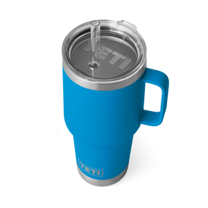 YETI Rambler 35oz Straw Mug: Big Wave Blue