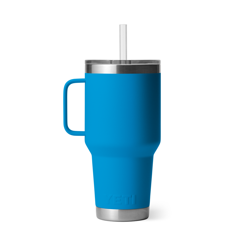 YETI Rambler 35oz Straw Mug: Big Wave Blue