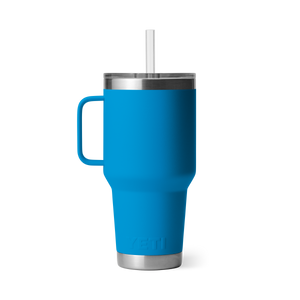 YETI Rambler 35oz Straw Mug: Big Wave Blue