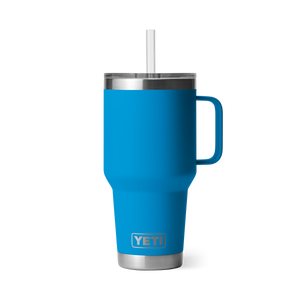 YETI Rambler 35oz Straw Mug: Big Wave Blue