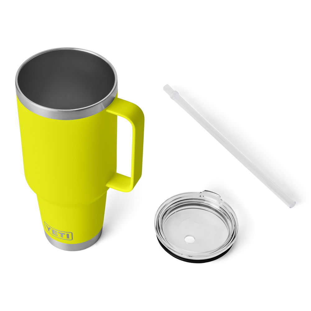YETI Rambler 42oz Straw Mug: Firefly Yellow