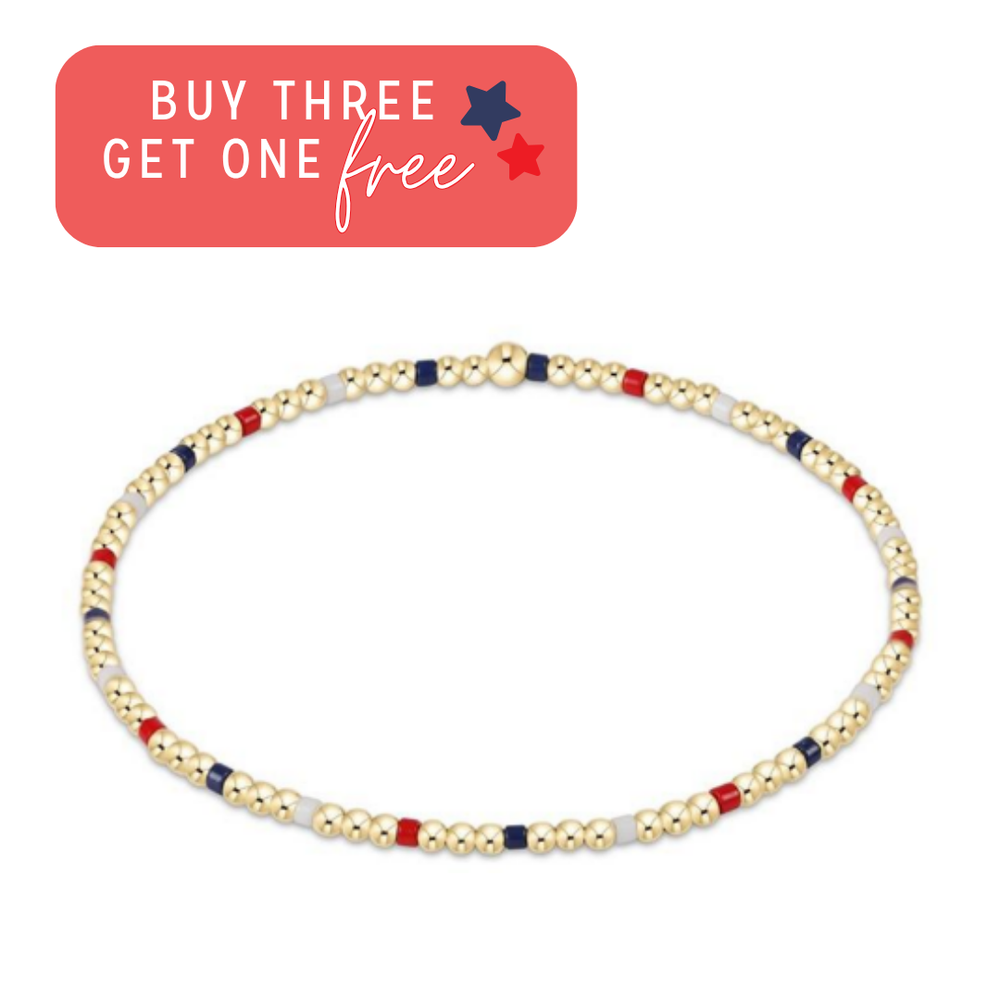 Hope Sincerity Pattern 2mm Bead Bracelet | Firecracker