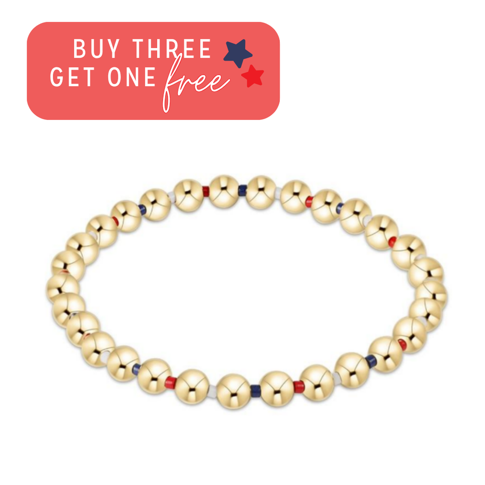 Hope Grateful 5mm Bead Bracelet | Firecracker