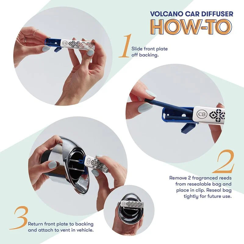 Volcano Car Diffuser Set