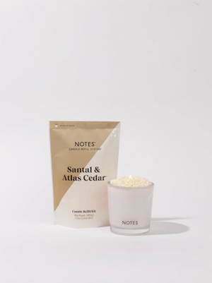 NOTES Candle Refill Kit | Santal & Atlas Cedar
