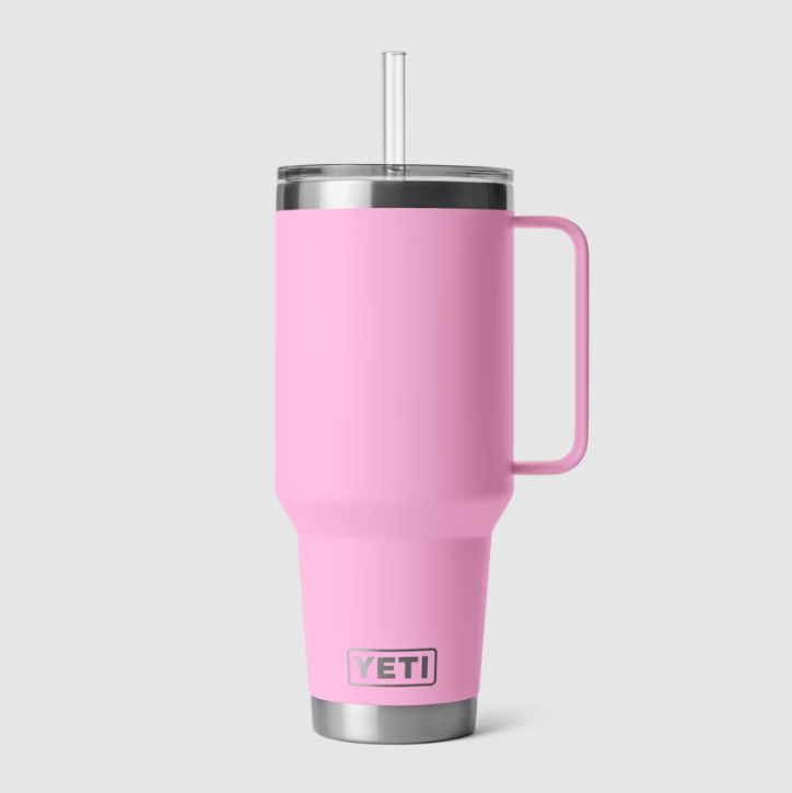 YETI Rambler 42oz Straw Mug: Power Pink