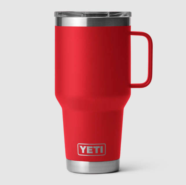 YETI Rambler 30oz Travel Mug: Rescue Red
