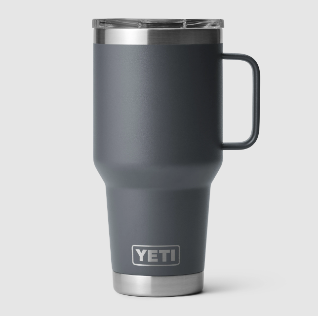 YETI Rambler 30oz Travel Mug: Charcoal