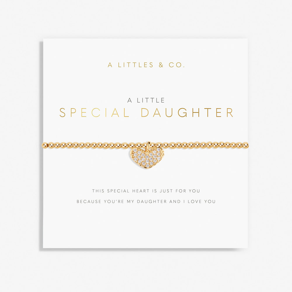 A Little 'Special Daughter' Bracelet in Gold-Tone Plating