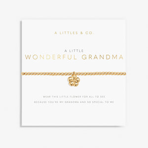 A Little 'Wonderful Grandma' Bracelet in Gold-Tone Plating