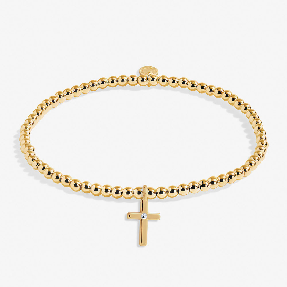 A Little 'Live By Faith' Bracelet in Gold-Tone Plating