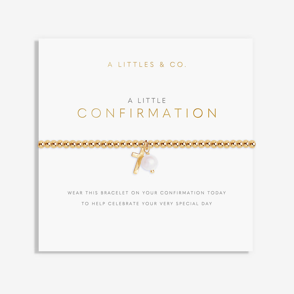 A Little 'Confirmation' Bracelet in Gold-Tone Plating