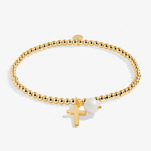 A Little 'Confirmation' Bracelet in Gold-Tone Plating