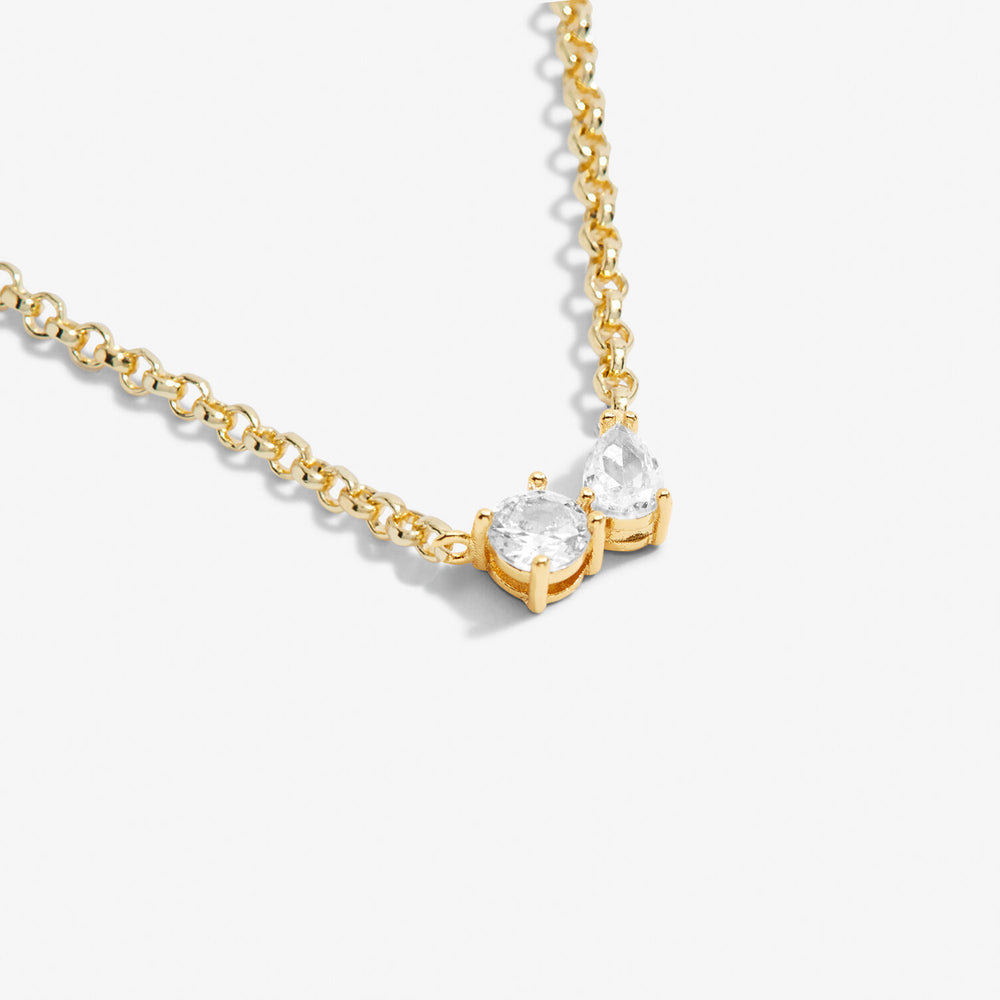 A Little 'Love From Your Little Two' Necklace in Gold-Tone Plating