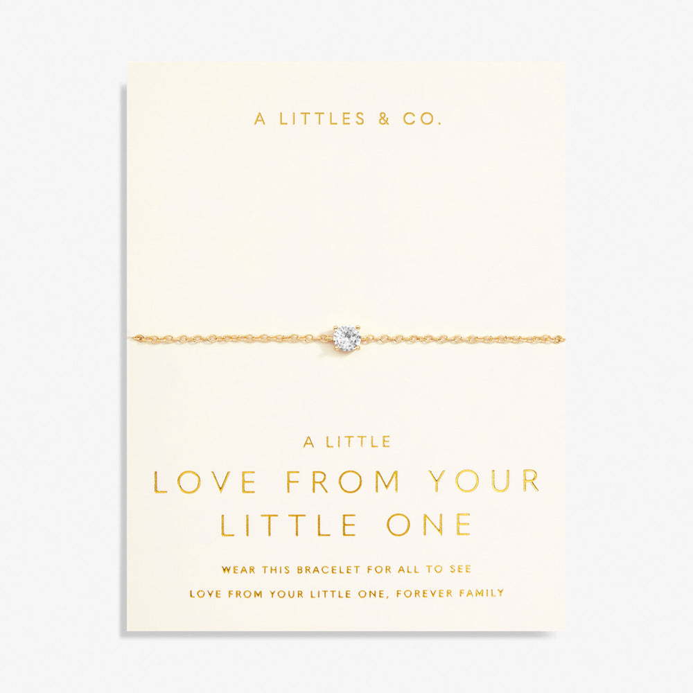 A Little 'Love From Your Little One' Bracelet in Gold-Tone Plating