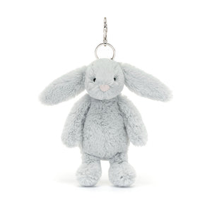 Bashful Silver Bunny - Bag Charm