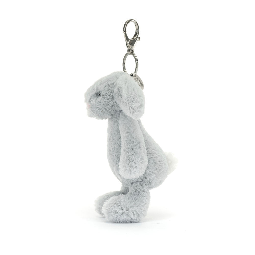 Bashful Silver Bunny - Bag Charm