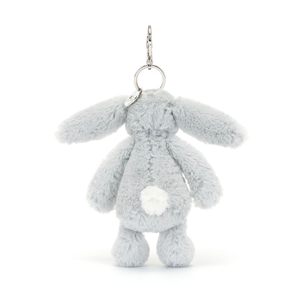 Bashful Silver Bunny - Bag Charm