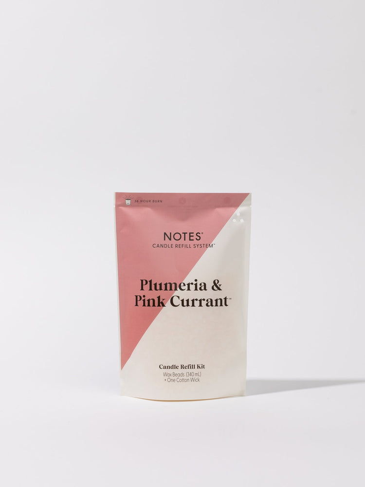 NOTES Candle Refill Kit | Plumeria & Pink Currant