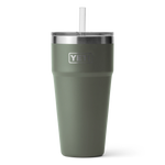 YETI Rambler 26oz Straw Cup: Camp Green