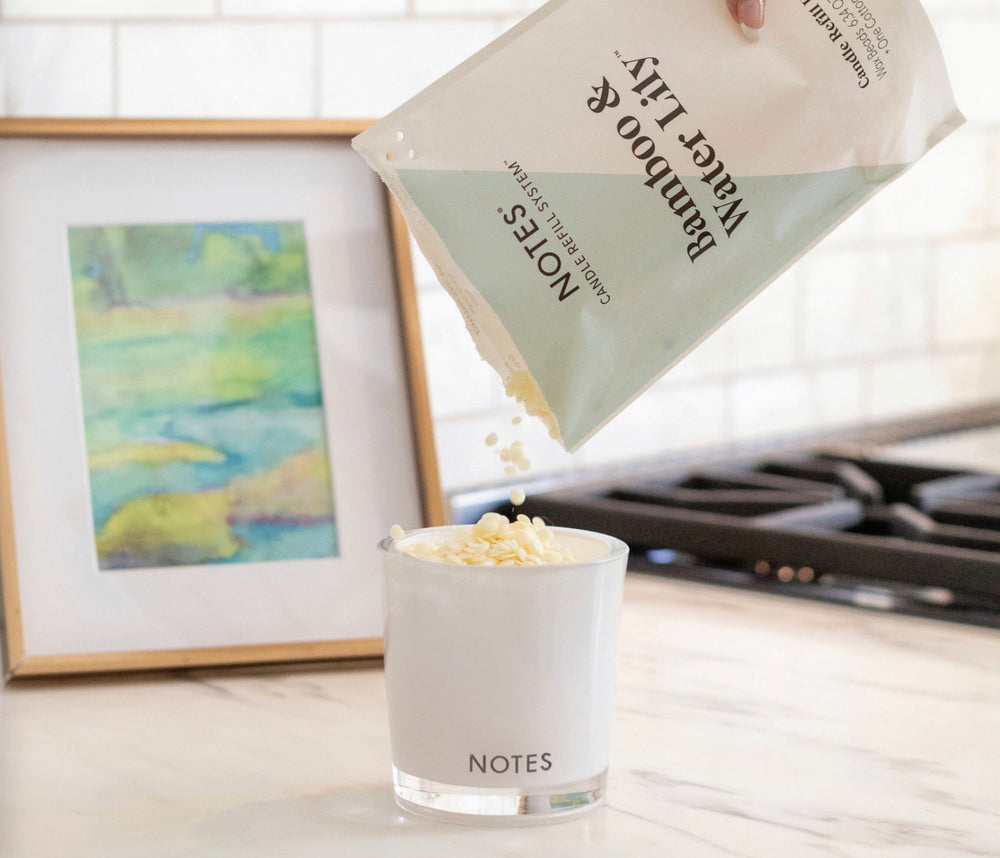 NOTES Starter Candle Glass